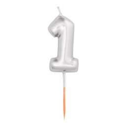 Prateado Metalizado 8cm
