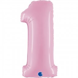 Balão Foil 102cm Rosa Pastel