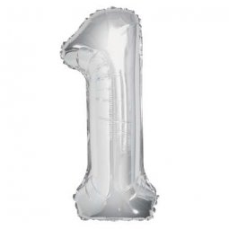 Balão Foil 86cm Prateado 
