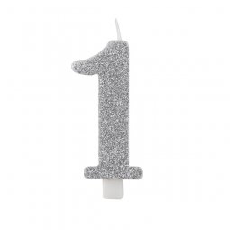 Prateado Glitter 9,5cm