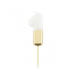 Branco & Dourado 9cm