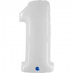 Balão Foil 102cm Branco Fluo