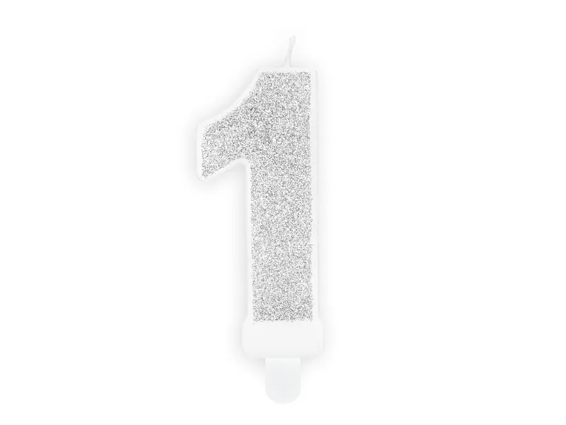 Prateado Glitter 7cm