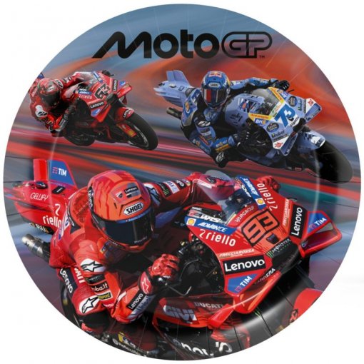 8 Pratos 23cm Moto GP