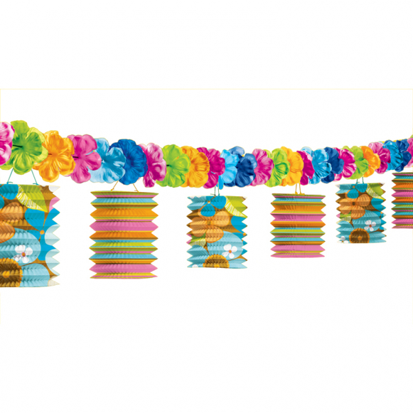 Grinalda Lanterna Luau Party 3,65m