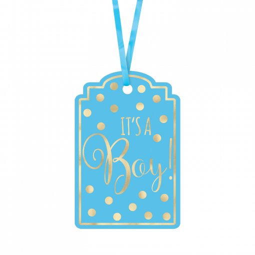 25 Etiquetas Azul Claro It's a Boy