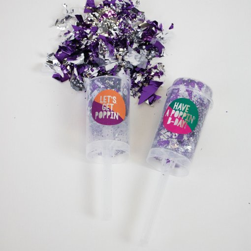 2 PushPop Confettis Coloridos Young & Fab