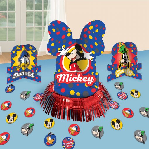 4 Kits de Decoração de Mesa Mickey Mouse
