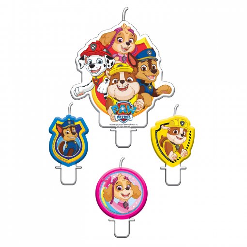 4 Velas de Aniversário Patrulha Pata