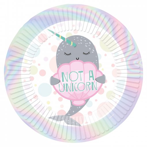 8 Pratos 23cm Narwhal