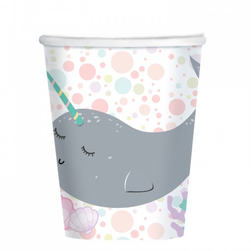 8 Copos 267ml Narwhal