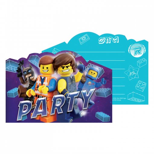 8 Convites Lego Movie