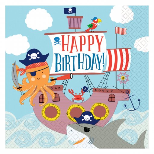 16 Guardanapos 33cm Ahoy