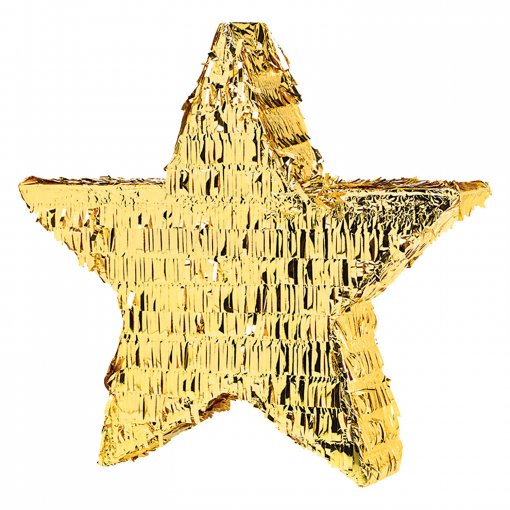 Pinhata 3D Estrela Dourado Foil