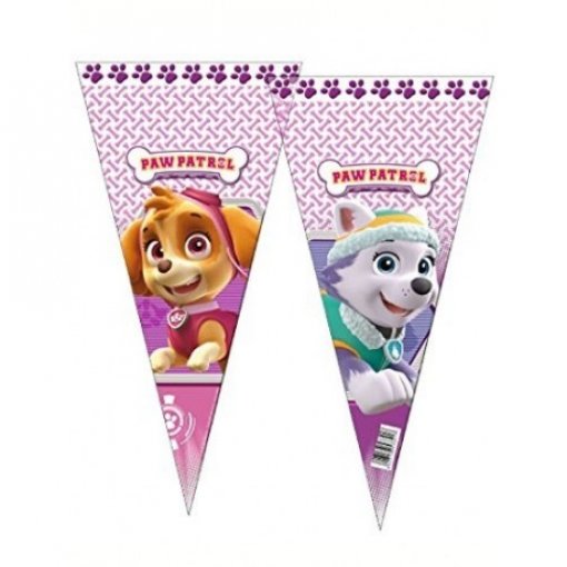 100 Sacos Celofane 20x40 Patrulha Pata - Skye & Everest