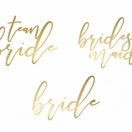 15 Tatuagens Despedida de Solteira Dourado