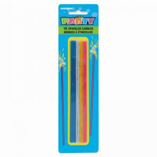 18 Velas Sparkler Cor Sortida