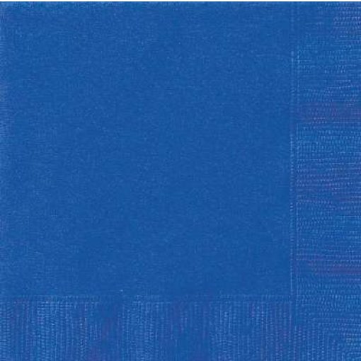 20 Guardanapos 33cm Azul Médio