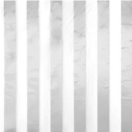 16 Guardanapos 33cm Riscas Prateado Foil