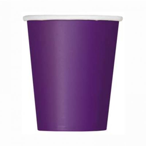 8 Copos 267ml Roxo Escuro