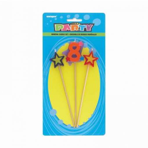 Vela Aniversário Estrela nº 8