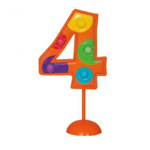 Topo de Bolo Colorido com LED nº 4