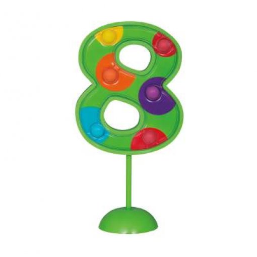 Topo de Bolo Colorido com LED nº 8