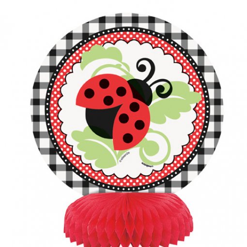 4 Mini Centros de Mesa Joaninhas