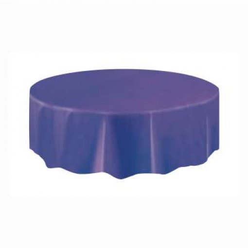 Toalha de mesa redonda Roxo Escuro 2,13m