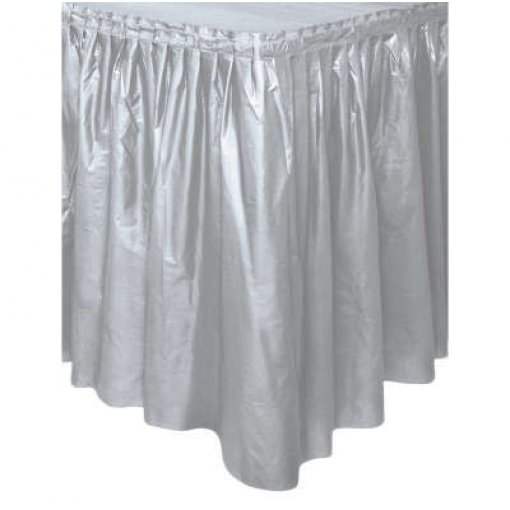 Saia de mesa Prateado 74cm x 4,27m