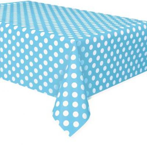 Toalha de mesa Azul Claro Bolas 1,37x2,74m