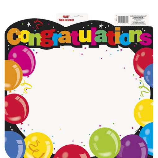 Quadro Parabéns para escrever