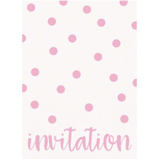 8 Convites Bolas Cor Pastel