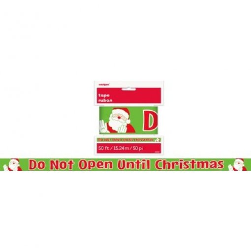 Fita Decorativa 15m 'Do Not Open Until Christmas' 