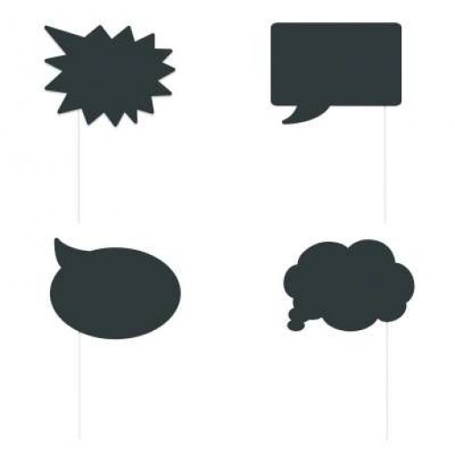 8 Adereços Fotografia (Photo booth) Quadro de Ardósia (Giz)