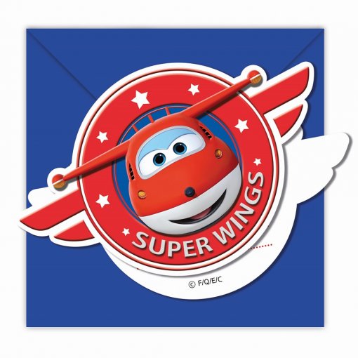 6 Convites Super Wings