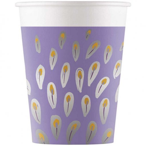 8 Copos 200ml Pavão