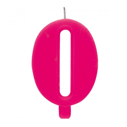 Vela Aniversário 9,5cm Sparkling Rosa nº0