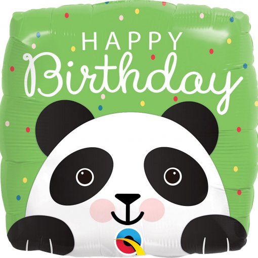 Balão Foil 18'' Happy Birthday Panda
