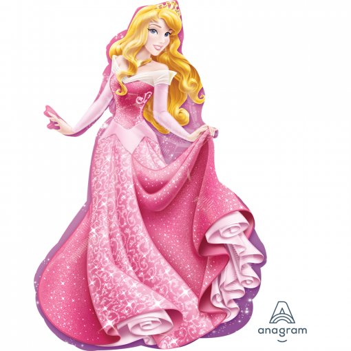 Balão Foil P38 SuperShape Princesas Disney - Aurora (A Bela Adormecida)