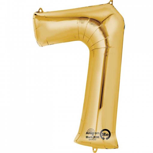 Balão Foil 40cm Dourado nº 7