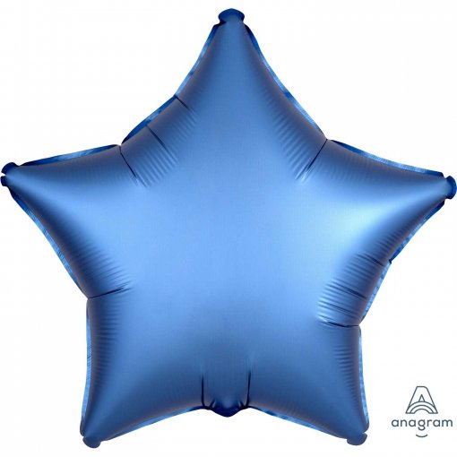 Balão Foil 48cm Estrela Satin Luxe™ Azul Royal