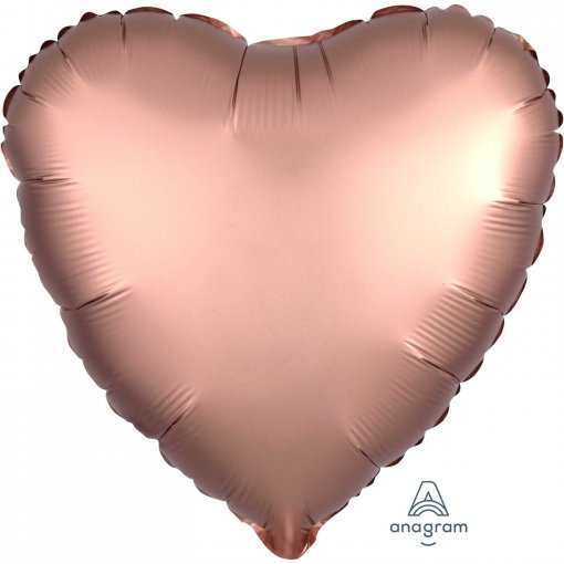 Balão Foil 43cm Coração Satin Luxe™ Rose Gold