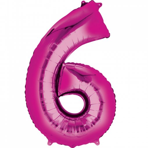 Balão Foil 40cm Rosa nº 6