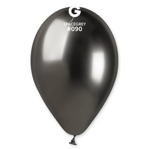 50 Balões latex 13'' (33cm) cor Shiny Space Grey #090 - GB120