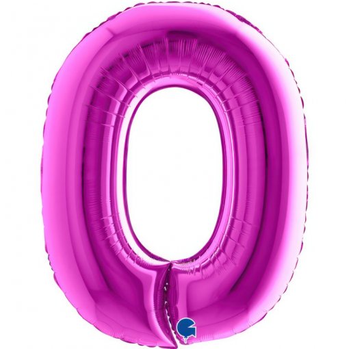 Balão Foil 102cm Roxo Número 0