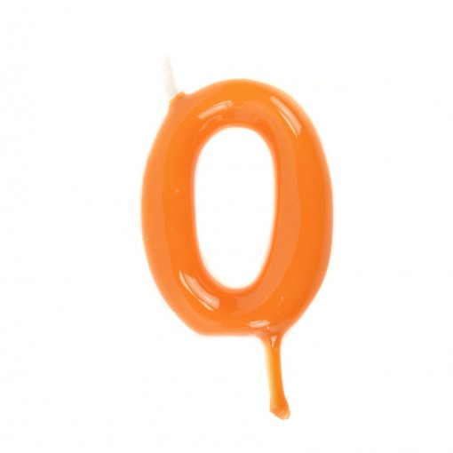 Vela Aniversário 6cm Laranja nº0