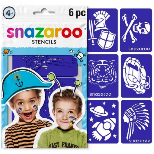Set de 6 Stencils Snazaroo Aventura