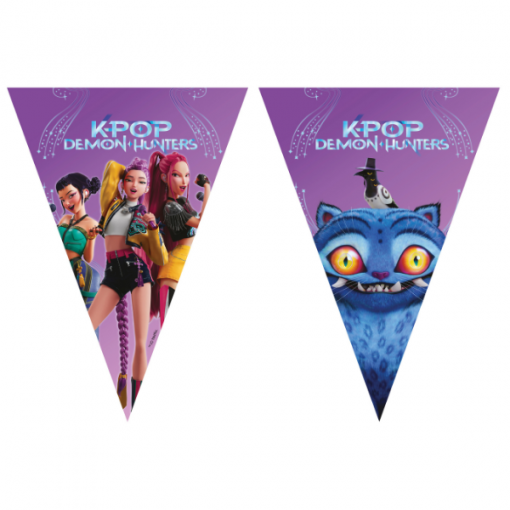 9 Bandeiras Triângulo KPop Demon Hunters