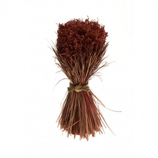 Ramo de Folhas Naturais Burgundy Outono 16x30cm